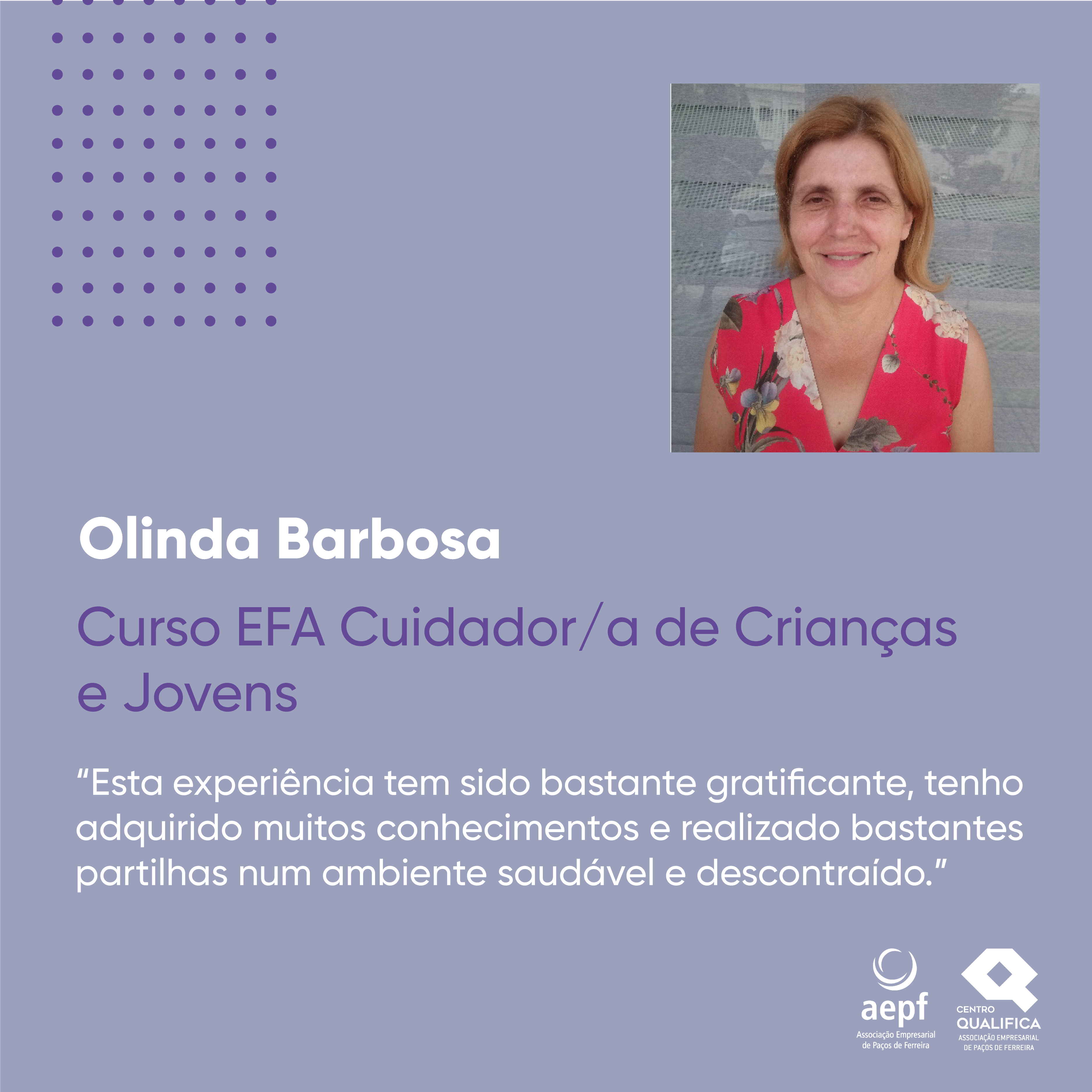 Testemunho Olinda Barbosa