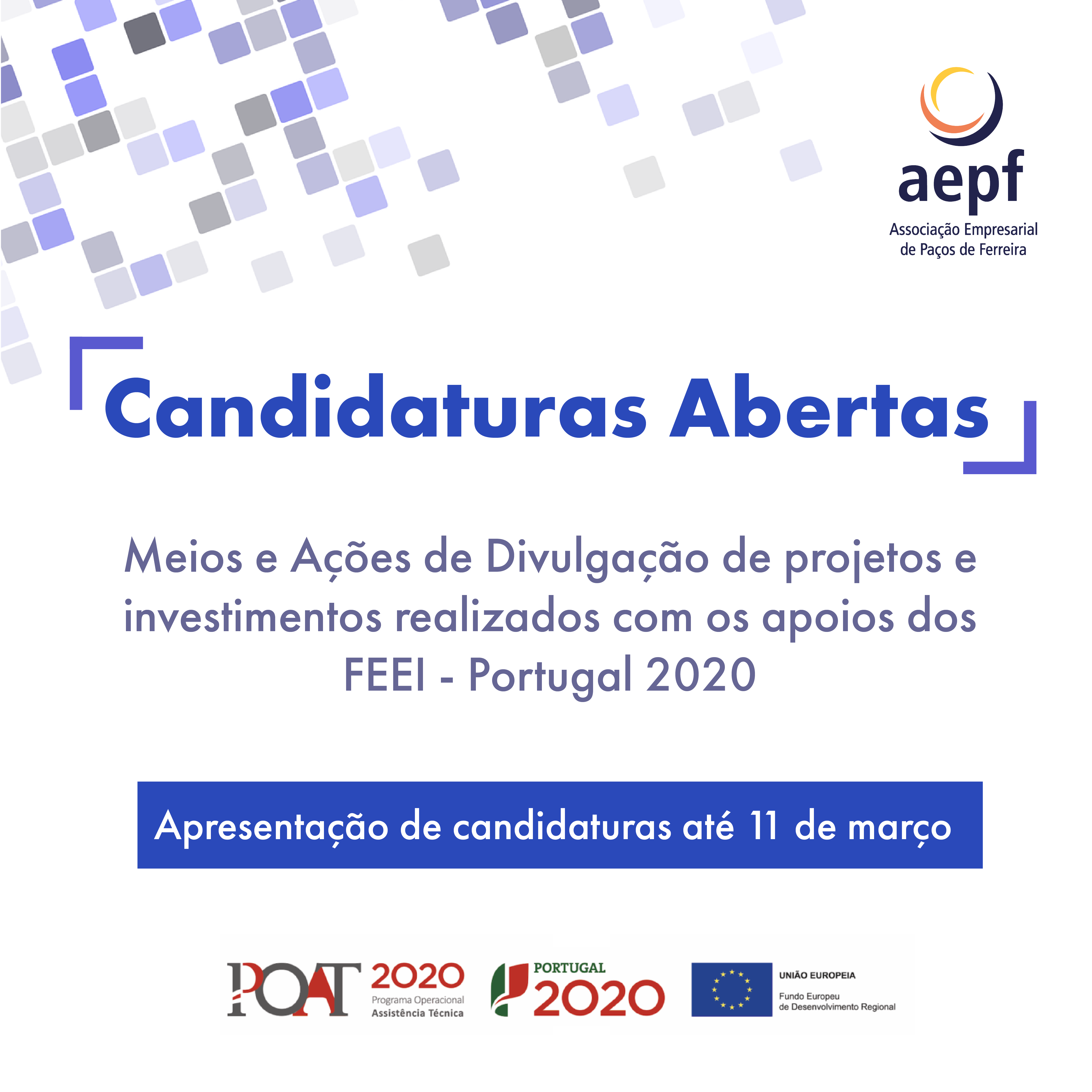 Candidaturas abertas para divulgação de projetos apoiados pelo Portugal 2020